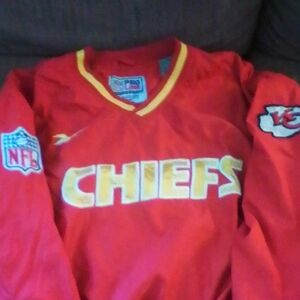 NFL Chiefs Red V-Neck Sweater